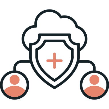 İnsan simgesinin vektör illüstrasyonu