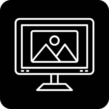 izleyici ikon vektör illüstrasyonu