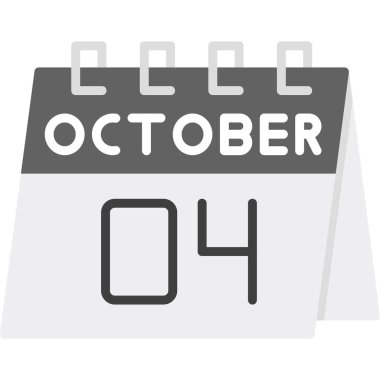 Takvim simgesi tasarımı, vektör illüstrasyonu