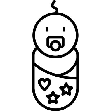 bebek duş simgesi, taslak biçimi