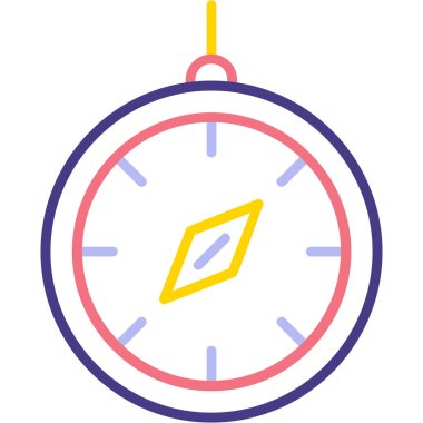 Pusula. Web simgesi basit illüstrasyon