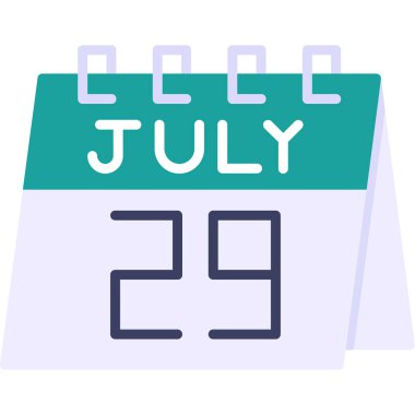 Takvim simgesi tasarımı, vektör illüstrasyonu