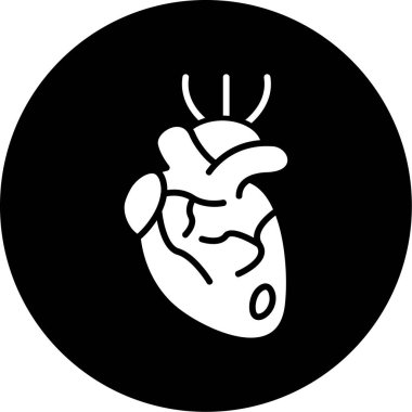 Bir kalp simgesinin vektör illüstrasyonu