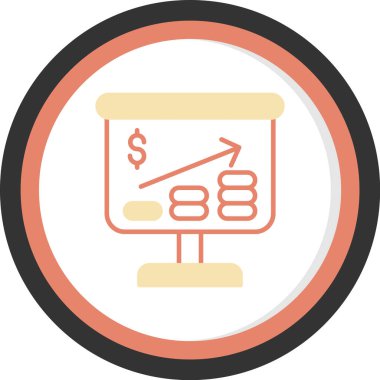 Bir pasta grafiğinin vektör çizimi