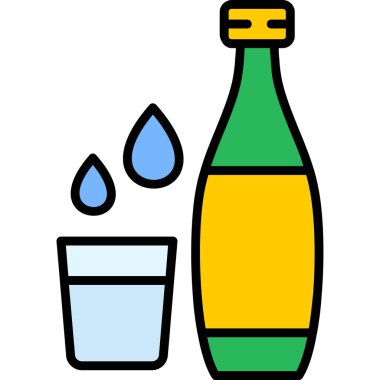 taslak biçiminde cam içecek simgesi iç