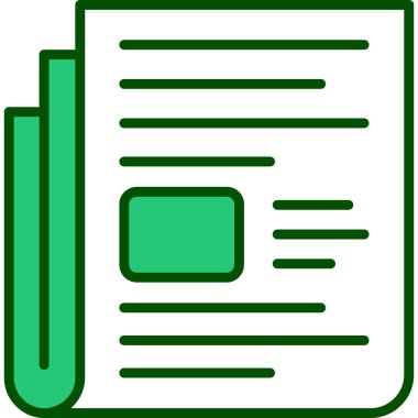 belge dosya simgesi, vektör illüstrasyonu