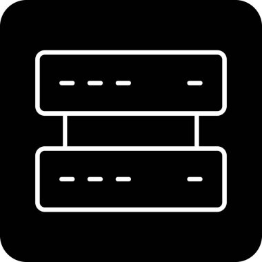 Veritabanı sunucu vektör simgesi