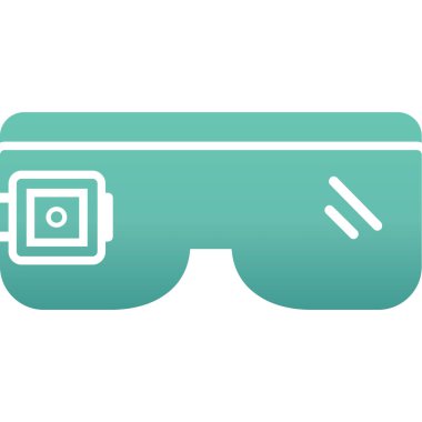 Güneş gözlüğü simgesinin vektör illüstrasyonu