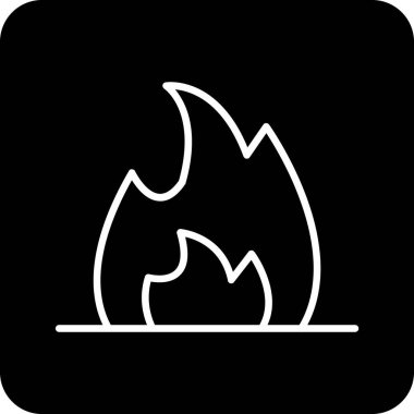 Kişisel ve ticari kullanım için vektör ateş simgesi...