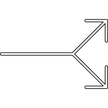 Ok simgesi. Web için basit ok vektör simgesi çizimi
