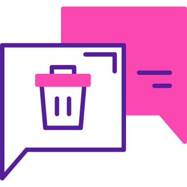 Basit vektör illüstrasyon çöpü