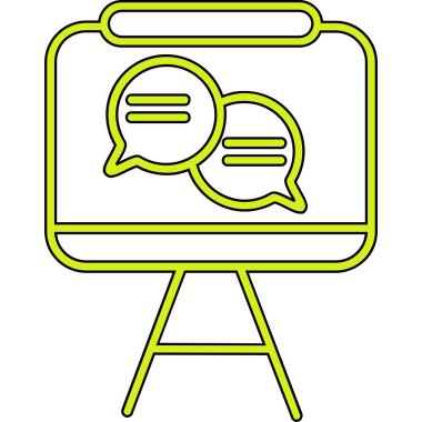 Konuşma baloncukları. Web simgesi