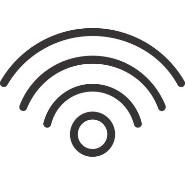 vektör wifi sinyal sembolü. wifi işareti