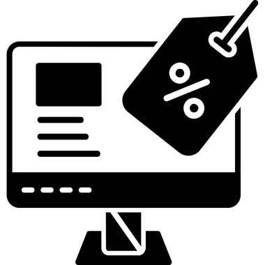 Alışveriş. Web simgesi basit illüstrasyon