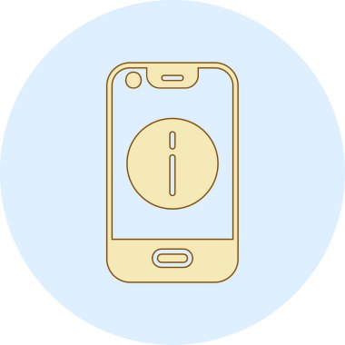 cep telefonu simgesi. vektör illüstrasyonu