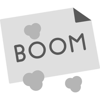 Metin patlamalı izole çizgi balon