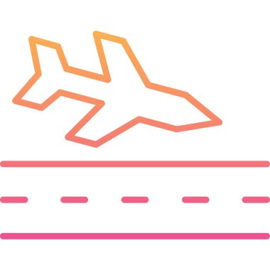 düzlem ikonu vektör illüstrasyonu