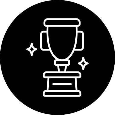 Kupa. Web simgesi basit illüstrasyon