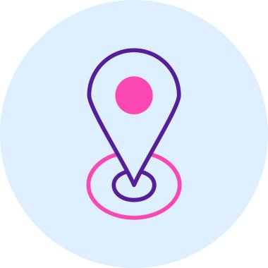 pin haritası konumu simgesi - taslak biçimi