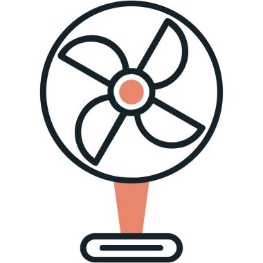 fan vektör simgesi modern basit vektör illüstrasyonu