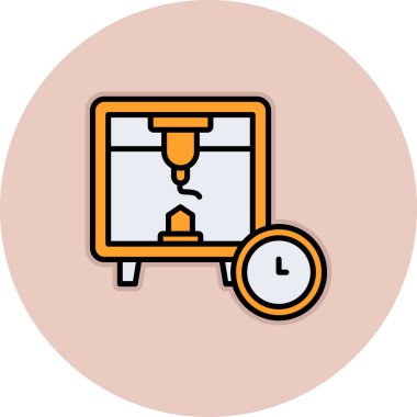 vektör lcd simgesi illüstrasyonu