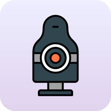 kamera lensi renk vektör illüstrasyonu