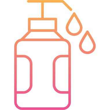 Su Şişesi Web simgesi, vektör illüstrasyonu