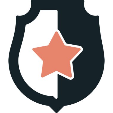 Rozet. Web simgesi basit illüstrasyon