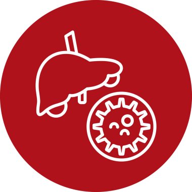 Araba tamir ikonu. biçim düz daire içine alınmış sembol, kırmızı renk, yuvarlak açılar, beyaz arkaplan