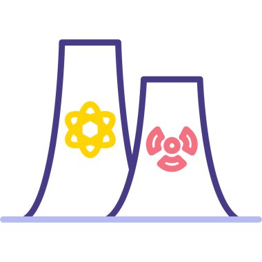 Bir çiçek simgesinin vektör illüstrasyonu