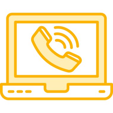 Wi-Fi sembolü çizim tasarımı olan çağrı telefonu