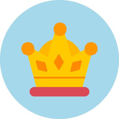 taç simgesi vektör illüstrasyonu