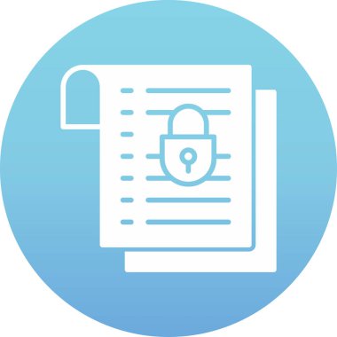 belge simgesi vektör illüstrasyonu