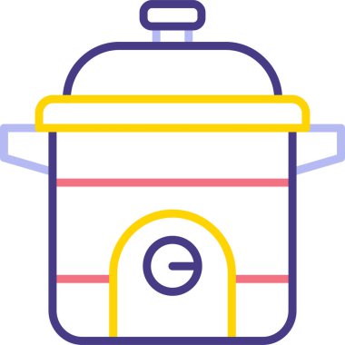 Tencere simgesinin vektör illüstrasyonu