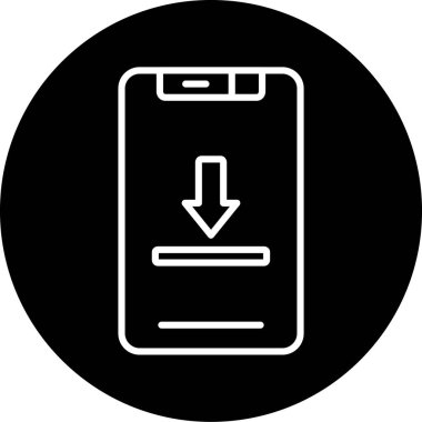 Smartphone Simgesi, vektör illüstrasyonu