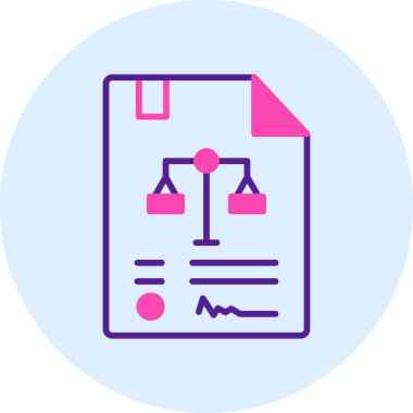 Belge. Web simgesi basit illüstrasyon