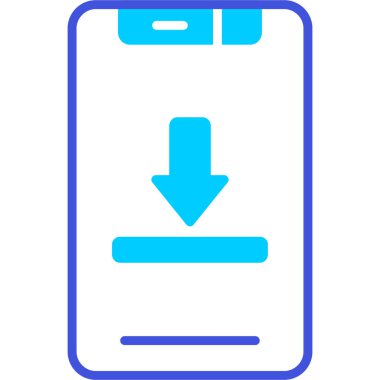 akıllı telefon simgesi vektör illüstrasyonu