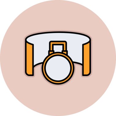 kamera simgesi vektör illüstrasyonu