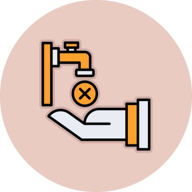 Tuvalet. Web simgesi basit illüstrasyon