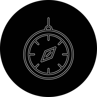 Pusula. Web simgesi basit tasarım