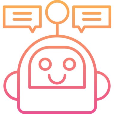 Modern sohbet simgesi, vektör illüstrasyonu