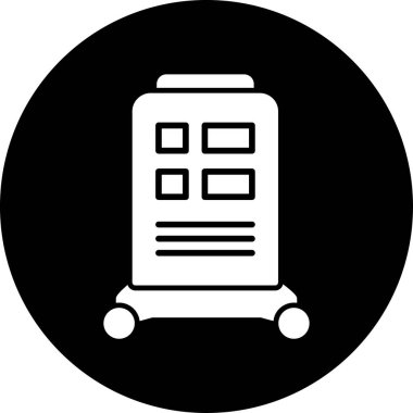 Otobüs. Web simgesi basit illüstrasyon