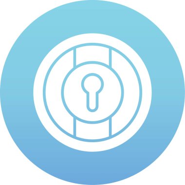 düz stil izole edilmiş arkaplan vektör illüstrasyonunda anahtar simgesine erişim