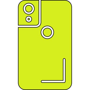 Basit vektör illüstrasyon akıllı telefonu