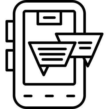 ecommerce mobil alışveriş simgesi