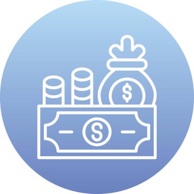 Para için. Web simgesi basit tasarım