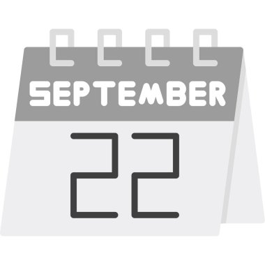 Takvim simgesi tasarımı, vektör illüstrasyonu