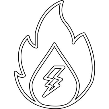 Simge vektör resimlemesini ateşle