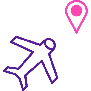 Rotadan. Web simgesi basit illüstrasyon