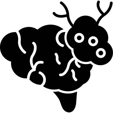 Şirin bir ineğin vektör çizimi